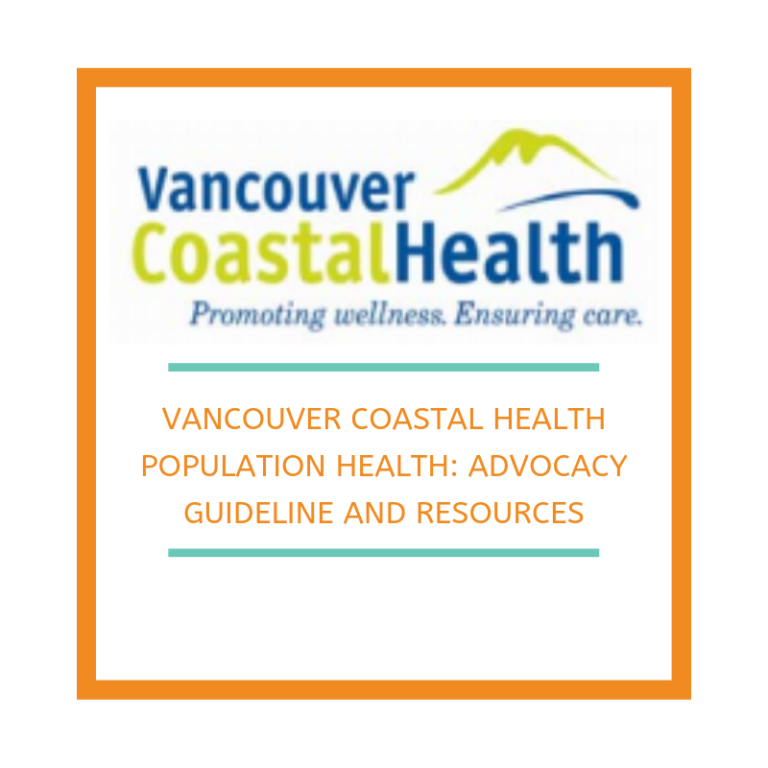 Vancouver Coastal Health Population Health Advocacy Guideline and